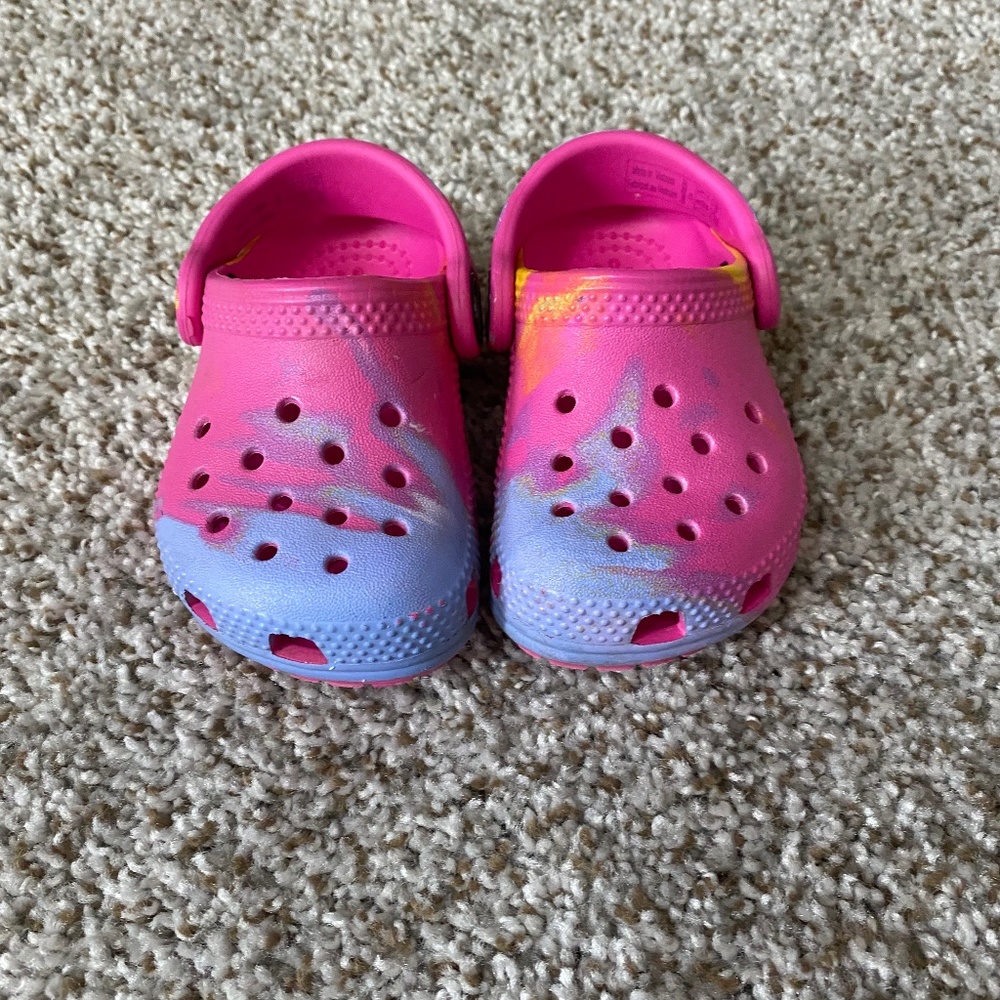 CROCS Kids Shoes in Pink and Blue